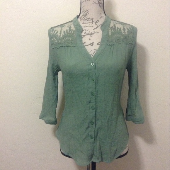 mine Tops - 😻Mine Small Green Blouse